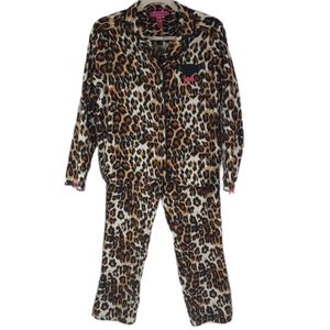 Betsey Johnson Sleepwear Leopard Pajama Set